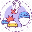 Injury to head and ear  Icon
