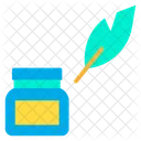 Ink Pot Feather Tool Icon