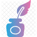 Ink Ink Pot Feather Icon