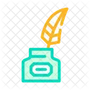Ink Feather Color Icon