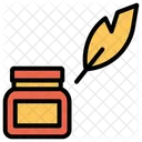 Ink Pot Feather Tool Icon