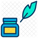 Ink Pot Feather Tool Icon