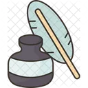 Inkwell Quill Pen Icon
