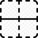 Innerhalb der horizontalen Grenze  Symbol