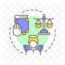 Innocence Right Law Icon