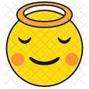 Innocent Emoji Emotion Icon