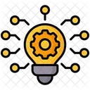 Innovation Light Bulb Gear Icon