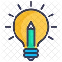 Bulb Creative Pencil Icon