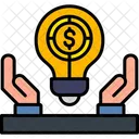 Innovation Hand Bulb Icon