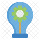 Innovation Bulb Cog Icon
