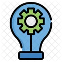 Innovation Bulb Cog Icon