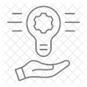 Innovation Hub Grey Thinline Style Icon Science And Innovation Pack Icon