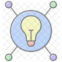 Innovation Hub Lineal Color Icon Icon