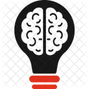 Innovation Brain Lightbulb Icon