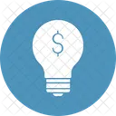 Gute Idee Brillante Idee Gluhbirne Symbol