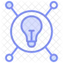 Innovation Hub Duotone Line Icon Icon