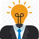 Innovation Man Idea Bulb Icon