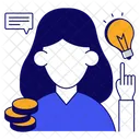 Innovative Employee Creative Employee Creative Candidate Icon