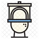 Inodoro Descarga Wc Icono