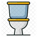 Comoda Descarga Asiento De Inodoro Icono