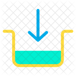 Input Icon - Download in Flat Style