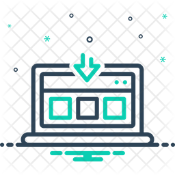 Input Icon - Download in Dualtone Style