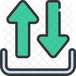 Input And Output Icon - Download in Colored Outline Style