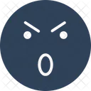 Inquiet Emoticones Smiley Icône