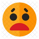Inquiet Emoji Emoticone Icône