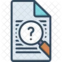 Inquiry Inspection Survey Icon