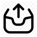 An Archiv Senden Archiv Ordner Symbol