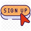 Inscreva Se Seta Login Ícone