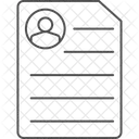 Inscription Thinline Icon Icon