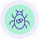 Icono De Linea De Error De Amor Icono