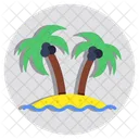 Palme Kokosnussbaum Strandbaum Symbol