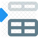 Inserir Linha Acima Cor Da Tabela De Fundamentos Da Interface F Ícone