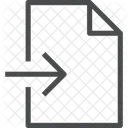 Encaminhar Inserir No Arquivo Adicionar Algo No Documento Ícone