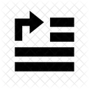Insert Append Line Icon