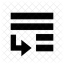 Insert Append Line Icon