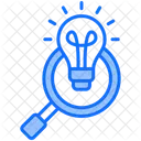 Insight Idea Magnifying Glass Icon