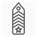Militaire Chevron Uniforme Icône