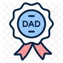 Mejor Papa Insignia Emblema Icono