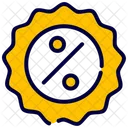 Insignia de descuento  Icono