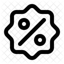 Insignia de descuento  Icono