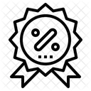 Insignia de descuento  Icono