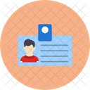 Credencial De Empleado Tarjeta De Identificacion Tarjeta De Empleado Icon