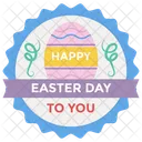 Insignia De Feliz Pascua Emblema De Pascua Logotipo De Pascua Icono
