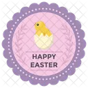 Insignia De Feliz Pascua Emblema De Pascua Logotipo De Pascua Icono
