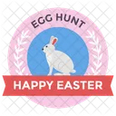 Insignia De Feliz Pascua Emblema De Pascua Logotipo De Pascua Icono