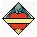 Insignia de manzana  Icono